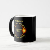 Ik overleefde de totale zonsverduistering 4/8/2024 magische mok (Voorkant links)