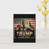 Ik overleefde de Trump-recessie Kaart (Gele Bloem)