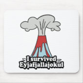 Ik overleefde Eyjafjallajokul Volcano Muismat (Voorkant)