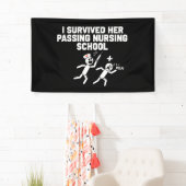 Ik overleefde haar het behalen van de verpleegster spandoek (Insitu)