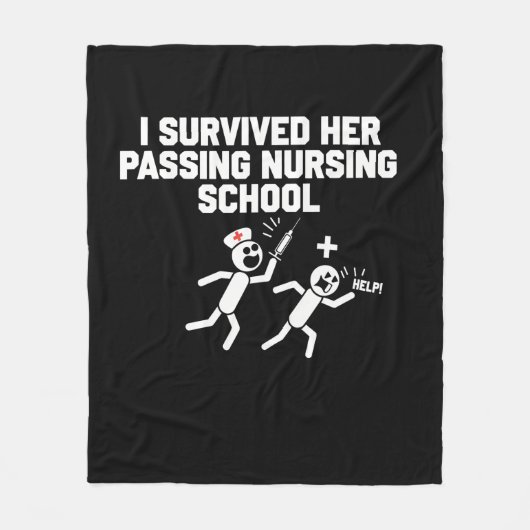 Ik overleefde haar passerende verpleegster fleece deken (Voorkant)