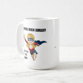 IK OVERLEEFDE HERSENCHIRURGIE (GEPERSONALISEERDE) KOFFIEMOK (Voorkant links)