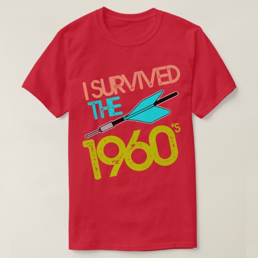 Ik overleefde het 60s Jarts-raketspel T-shirt (Design voorkant)