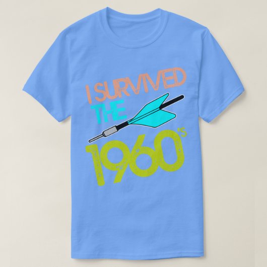 Ik overleefde het 60s Jarts-raketspel T-shirt (Design voorkant)