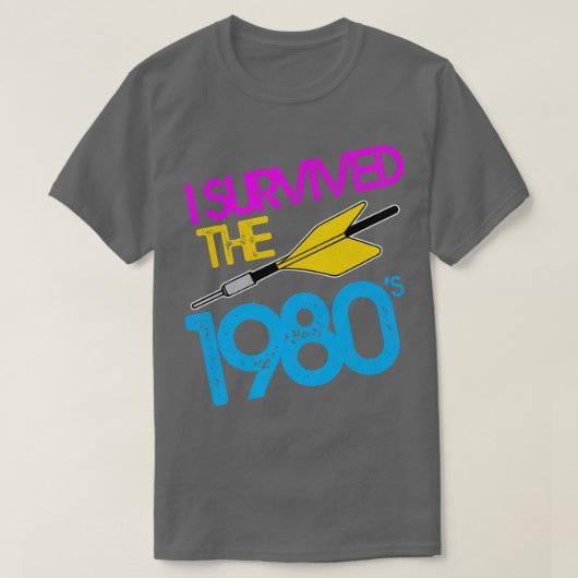 Ik overleefde het 80s Jarts-raketspel T-shirt (Design voorkant)