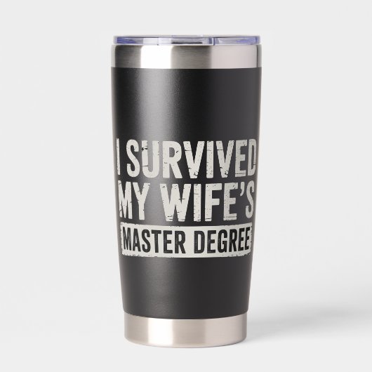 Ik overleefde het afstuderen van mijn vrouw met ee geïsoleerde drinkbeker (Voorkant)