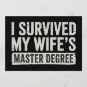 Ik overleefde het afstuderen van mijn vrouw met ee kaart (Voorkant)