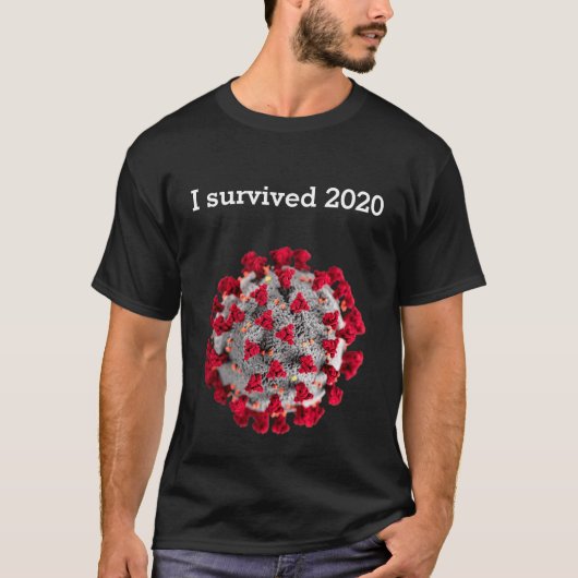 Ik overleefde het coronavirus T-Shirt (Voorkant)