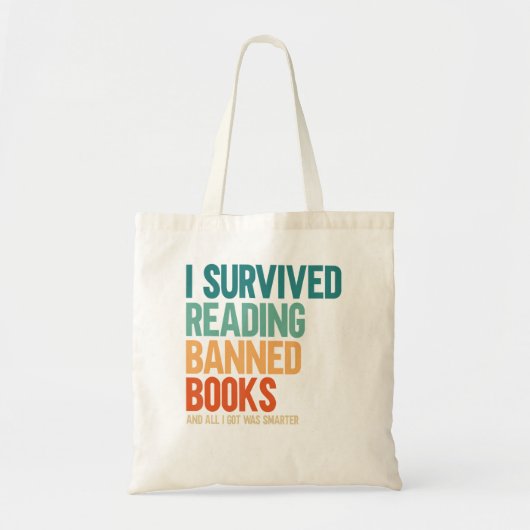 Ik overleefde het lezen van verboden boeken Boek L Tote Bag (Voorkant)