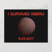 Ik overleefde het Nibiru Briefkaart (Voorkant)