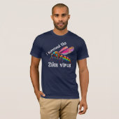 "Ik overleefde het Zika-virus" met mug T-shirt (Voorkant volledig)