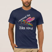 "Ik overleefde het Zika-virus" met mug T-shirt (Voorkant)