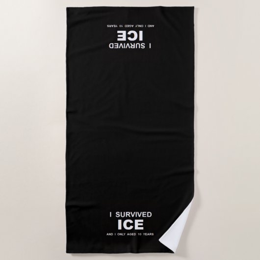 Ik overleefde ICE Strandlaken (Voorkant)