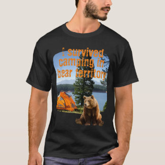  Ik overleefde kamperen in beer gebied T-shirt