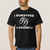 Ik overleefde La Chancla, grappig T-shirt Mexicaan (Voorkant)