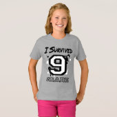 Ik overleefde meisjes van de 9e klas t-shirt (Voorkant volledig)