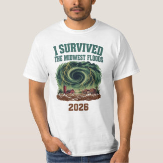 Ik overleefde Midwest-overstromingen 2026 Ohio Iow T-shirt