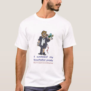 Ik overleefde mijn vrijgezellenfeest t-shirt