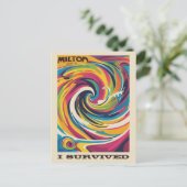 Ik overleefde Milton orkaan 9 oktober 2024 Florida Briefkaart (Staand voorkant)