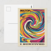 Ik overleefde Milton orkaan 9 oktober 2024 Florida Briefkaart (Voorkant / Achterkant)