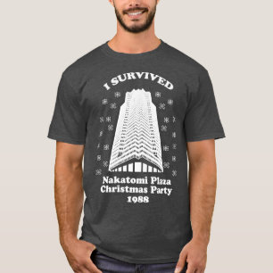 Ik overleefde Nakatomi Plaza kerstfeest 1988 T-shirt