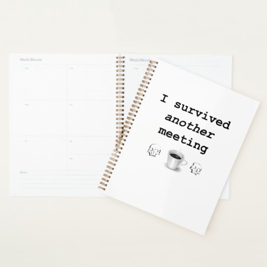 Ik overleefde nog een vergaderingsplanner planner (Display)