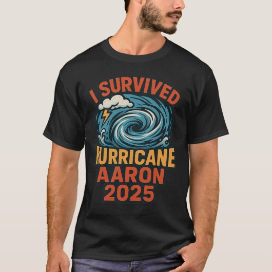 Ik overleefde orkaan Aaron 2025 Alaska T-shirt (Voorkant)
