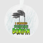 Ik overleefde orkaan Dorian bomen Ornament (voorkant)