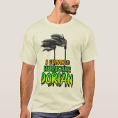 Ik overleefde orkaan Dorian bomen T-shirt (Voorkant)