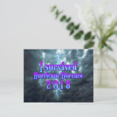 Ik overleefde orkaan Florence Briefkaart (Staand voorkant)