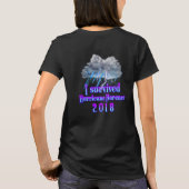 Ik overleefde orkaan Florence regen T-shirt (Achterkant)