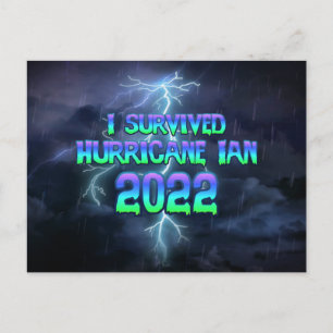 Ik overleefde orkaan Ian 2022 Briefkaart