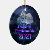 Ik overleefde orkaan Ida Keramisch Ornament (Rechts)