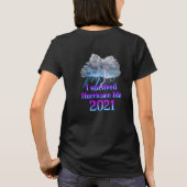 Ik overleefde orkaan Ida T-shirt (Achterkant)