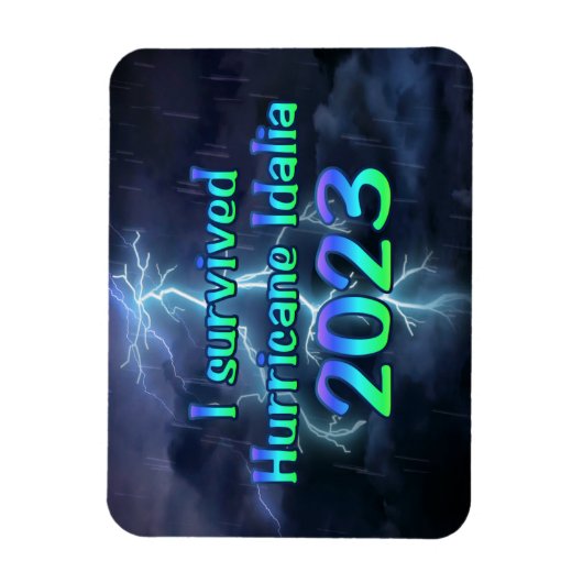 Ik overleefde orkaan Idalia 2023 Magneet (Verticaal)
