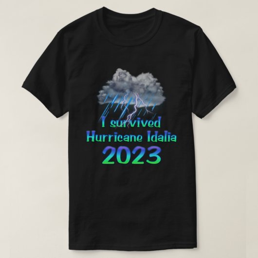 Ik overleefde orkaan Idalia 2023 T-shirt (Design voorkant)