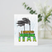 Ik overleefde orkaan Irma Briefkaart (Staand voorkant)