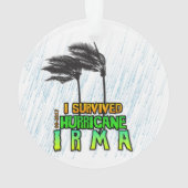Ik overleefde orkaan Irma Ornament (achterkant)