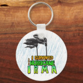 Ik overleefde orkaan Irma Sleutelhanger (Voorkant)
