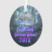 Ik overleefde orkaan Michael Ornament (voorkant)
