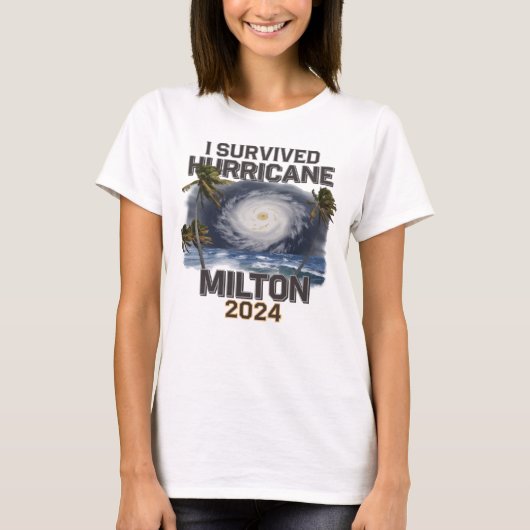 Ik overleefde orkaan Milton Florida oktober 2024 T-shirt (Voorkant)