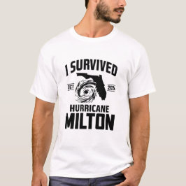 Ik overleefde orkaan Milton, Florida Tropical T-shirt
