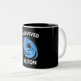 Ik overleefde orkaan Milton Tweekleurige Koffiemok