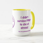 Ik overleefde PMP niet... Ringer-Mok Mok (Voorkant rechts)