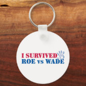 Ik overleefde Roe versus Wade (hand) Sleutelhanger (Voorkant)