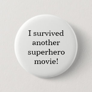 Ik overleefde ronde button 5,7 cm