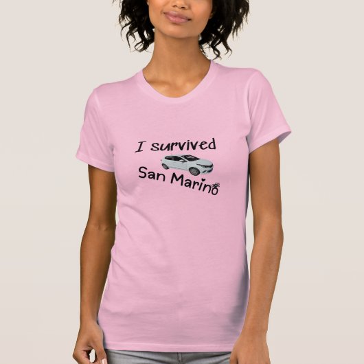 Ik overleefde San Marino T-shirt (Voorkant)