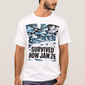Ik overleefde sneeuwstorm 26 t-shirt (Voorkant)