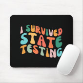 Ik overleefde staat testontwerp student staat test muismat (Met muis)