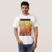 Ik overleefde Super Storm Hurricane Sandy T-shirt (Voorkant volledig)